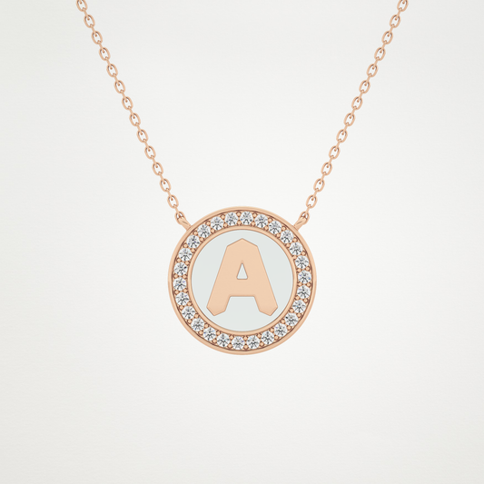 0.17 CT Moissanite Rounded A Necklace in 14K or 18K Solid Gold – DEF Color, VVS Clarity