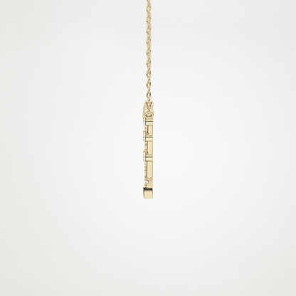 0.128 CT Moissanite V Bar Necklace in 14K or 18K Solid Gold – DEF Color, VVS Clarity 12