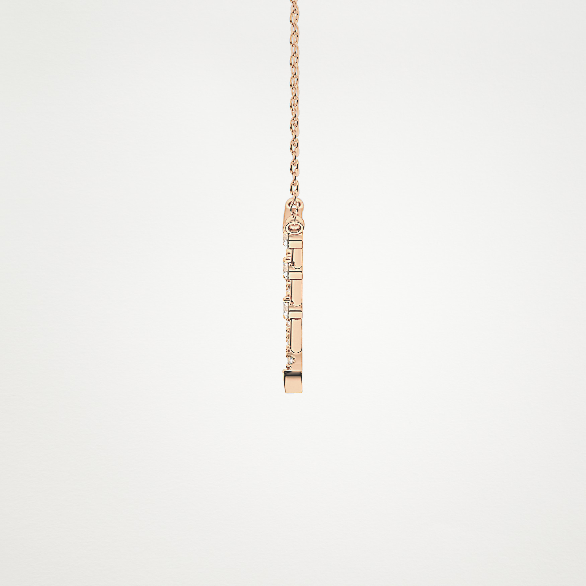 0.128 CT Moissanite V Bar Necklace in 14K or 18K Solid Gold – DEF Color, VVS Clarity 19