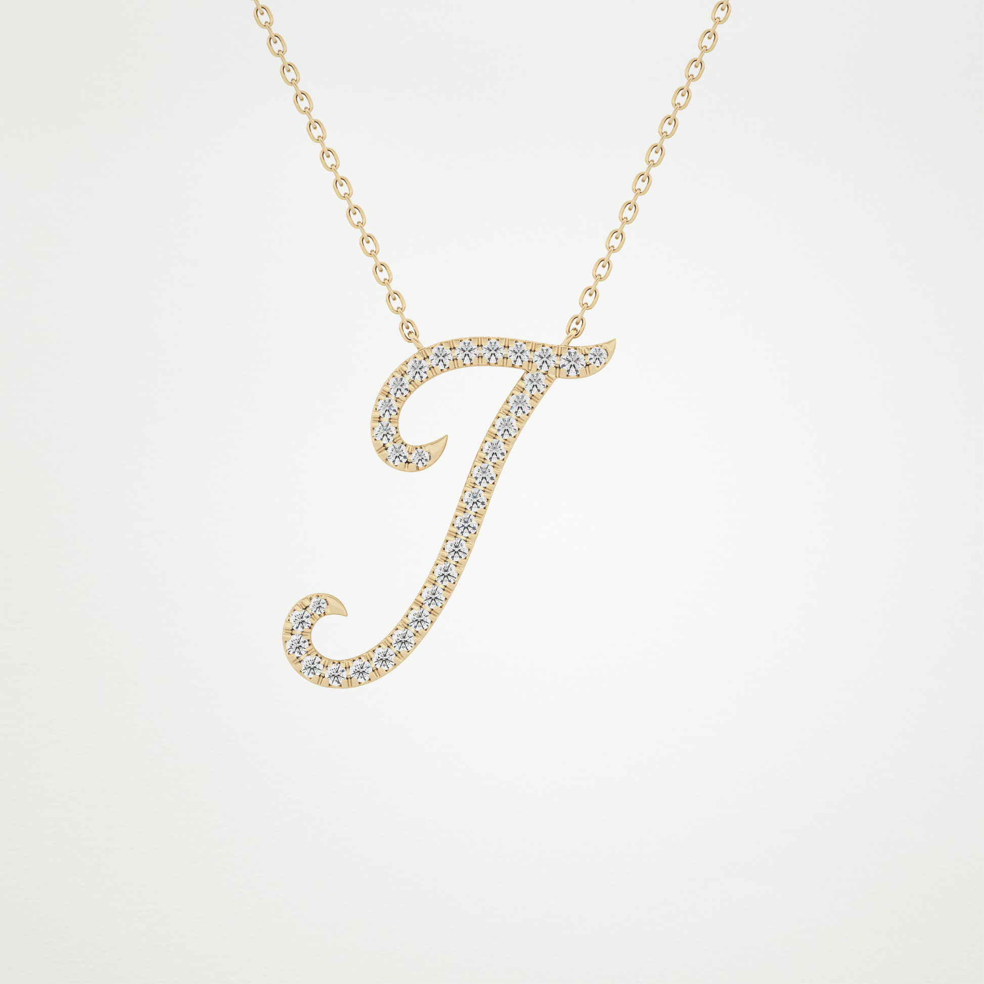0.189 CT Moissanite I Shaped Necklace in 14K or 18K Solid Gold – DEF Color, VVS Clarity