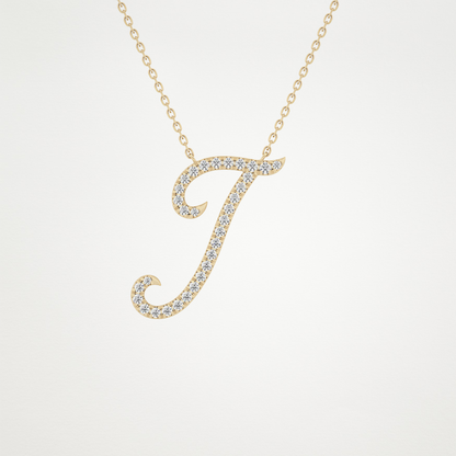 0.189 CT Moissanite I Shaped Necklace in 14K or 18K Solid Gold – DEF Color, VVS Clarity