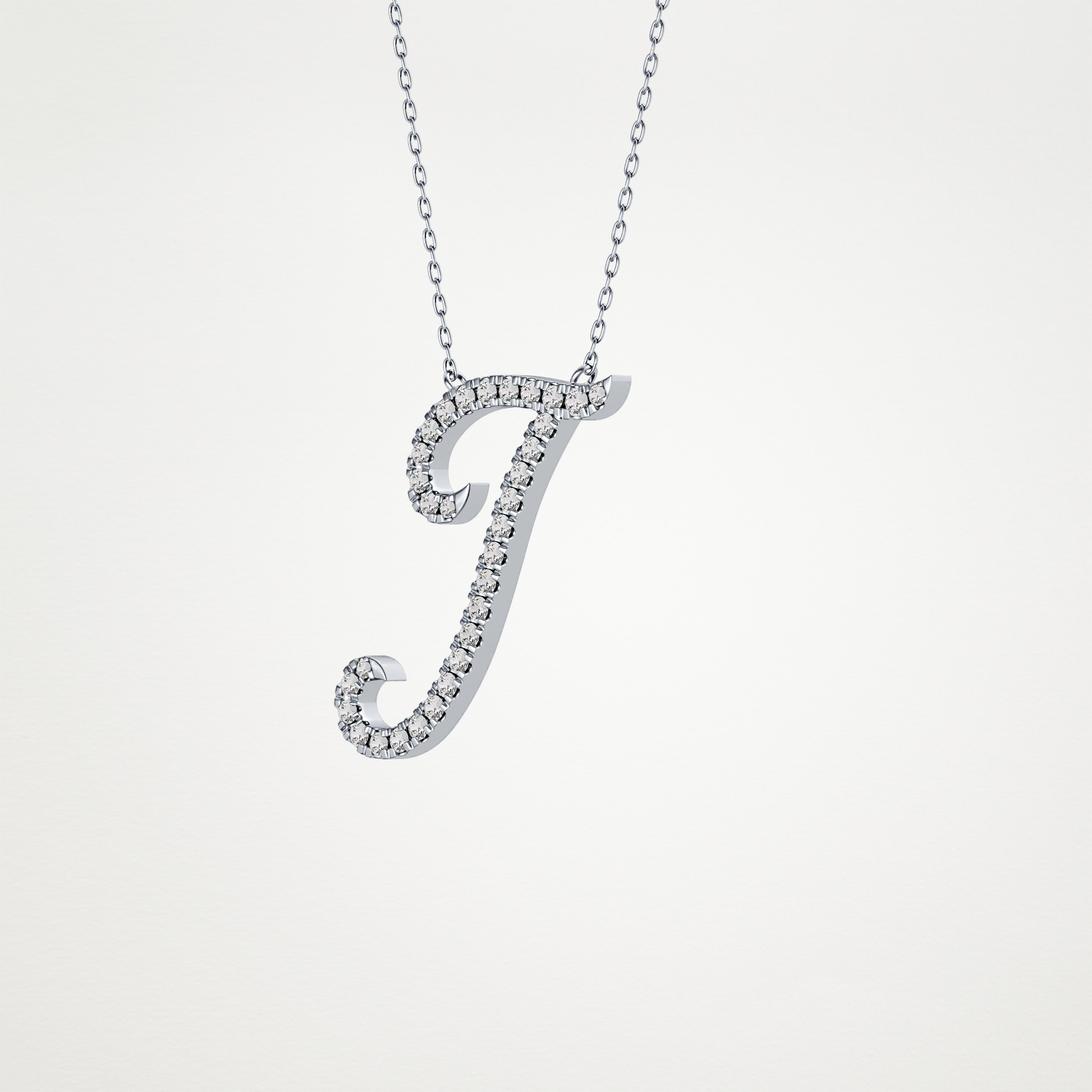 0.189 CT Moissanite I Shaped Necklace in 14K or 18K Solid Gold – DEF Color, VVS Clarity