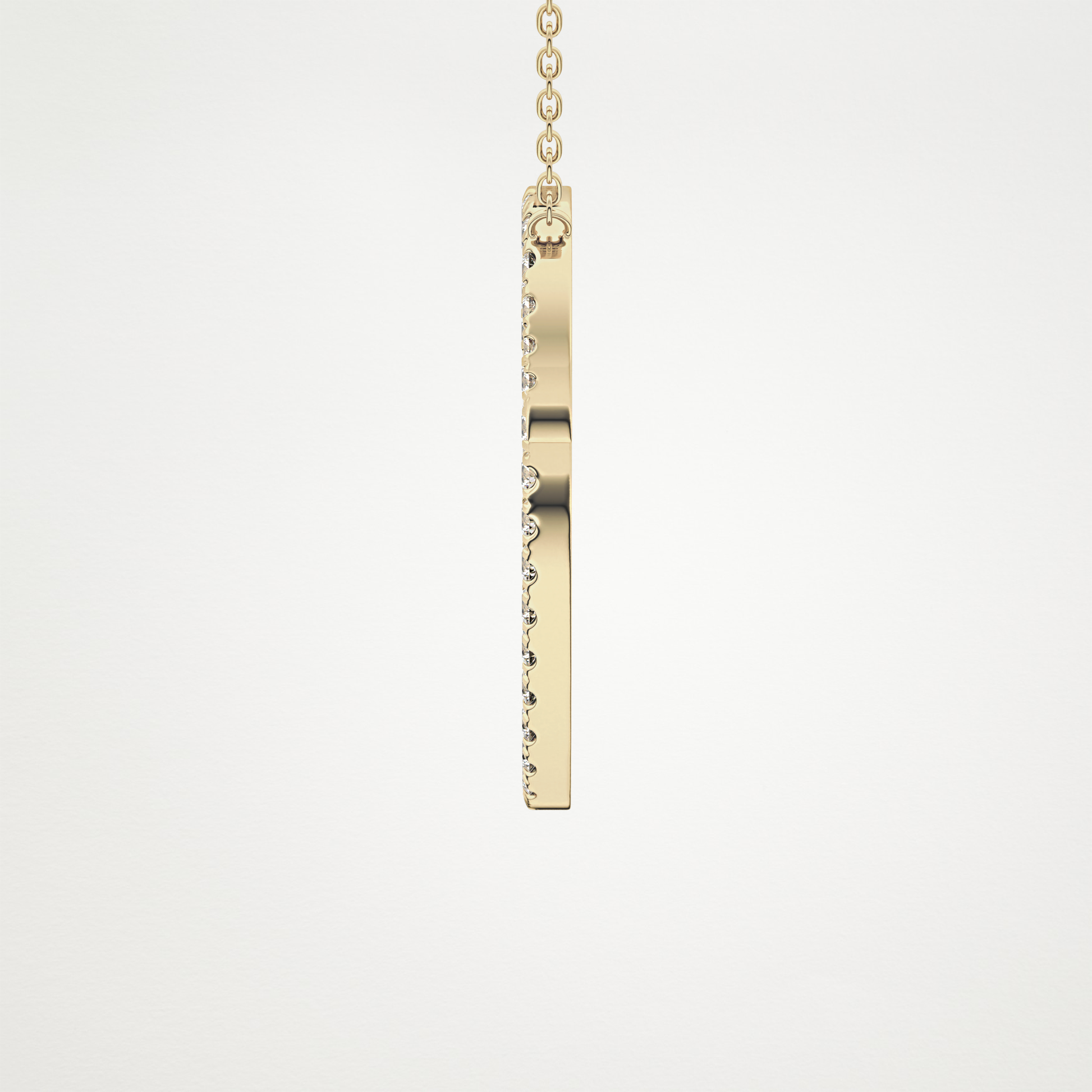 0.473 CT Moissanite O Shaped Necklace in 14K or 18K Solid Gold – DEF Color, VVS Clarity