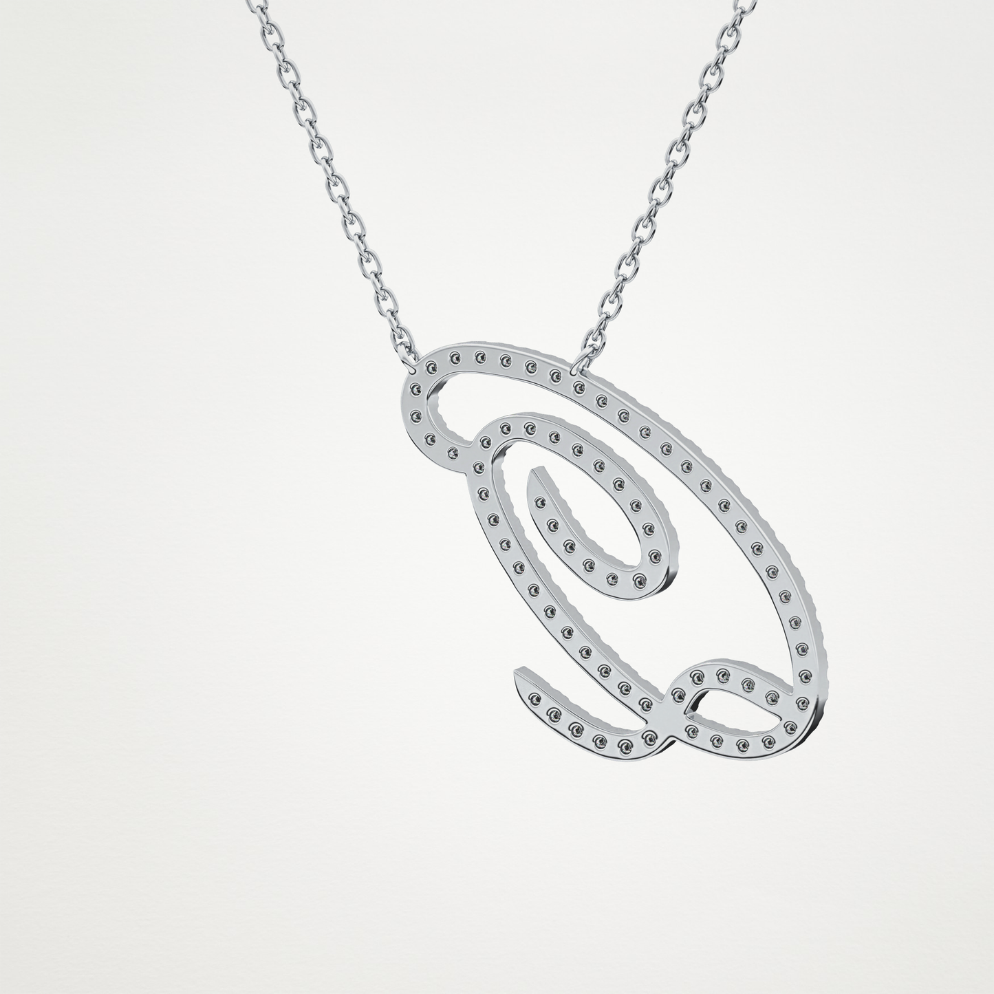 0.187 CT Moissanite Q Shaped Necklace in 14K or 18K Solid Gold – DEF Color, VVS Clarity