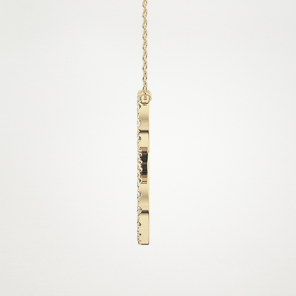 0.585 CT Moissanite S Shaped Necklace in 14K or 18K Solid Gold – DEF Color, VVS Clarity