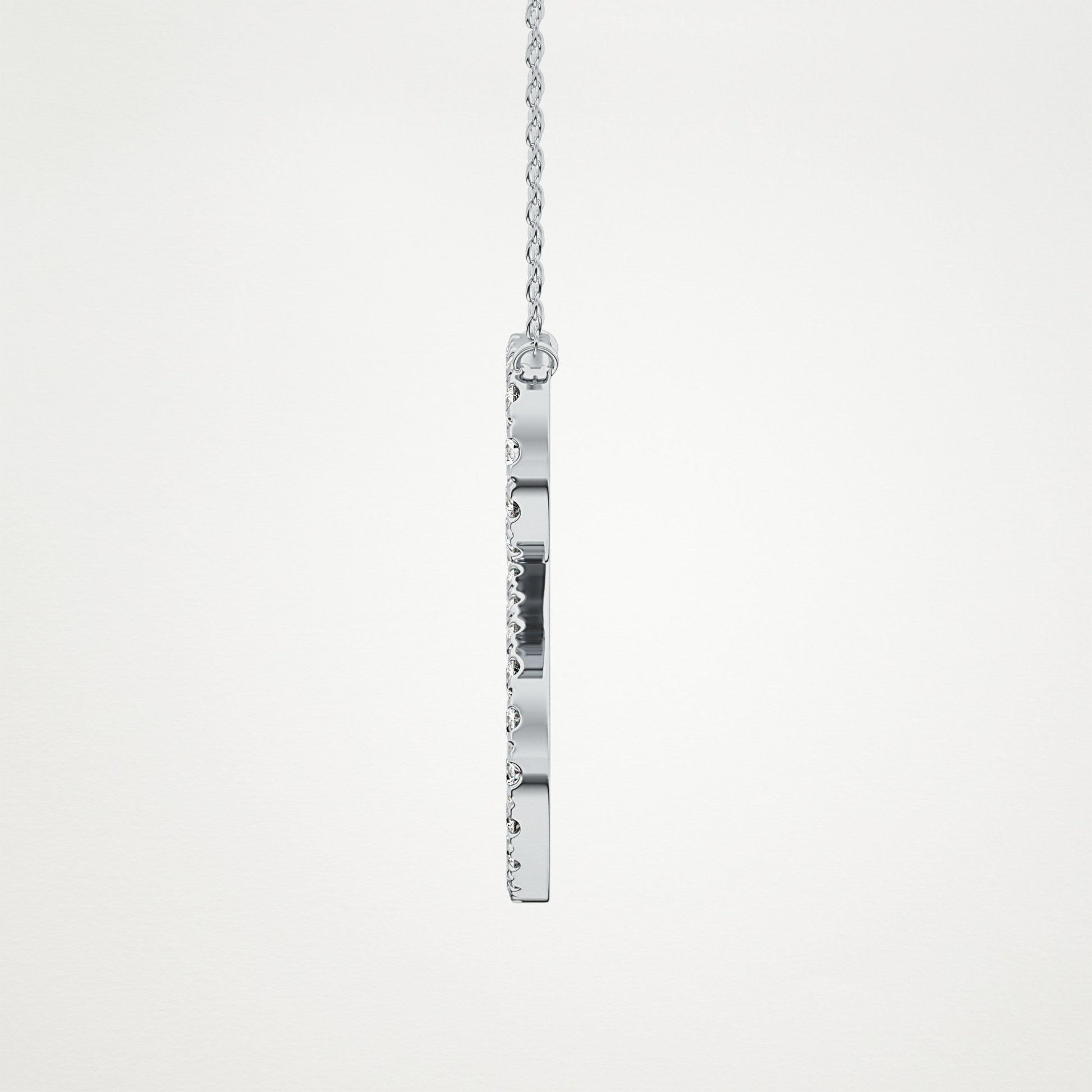 0.585 CT Moissanite S Shaped Necklace in 14K or 18K Solid Gold – DEF Color, VVS Clarity