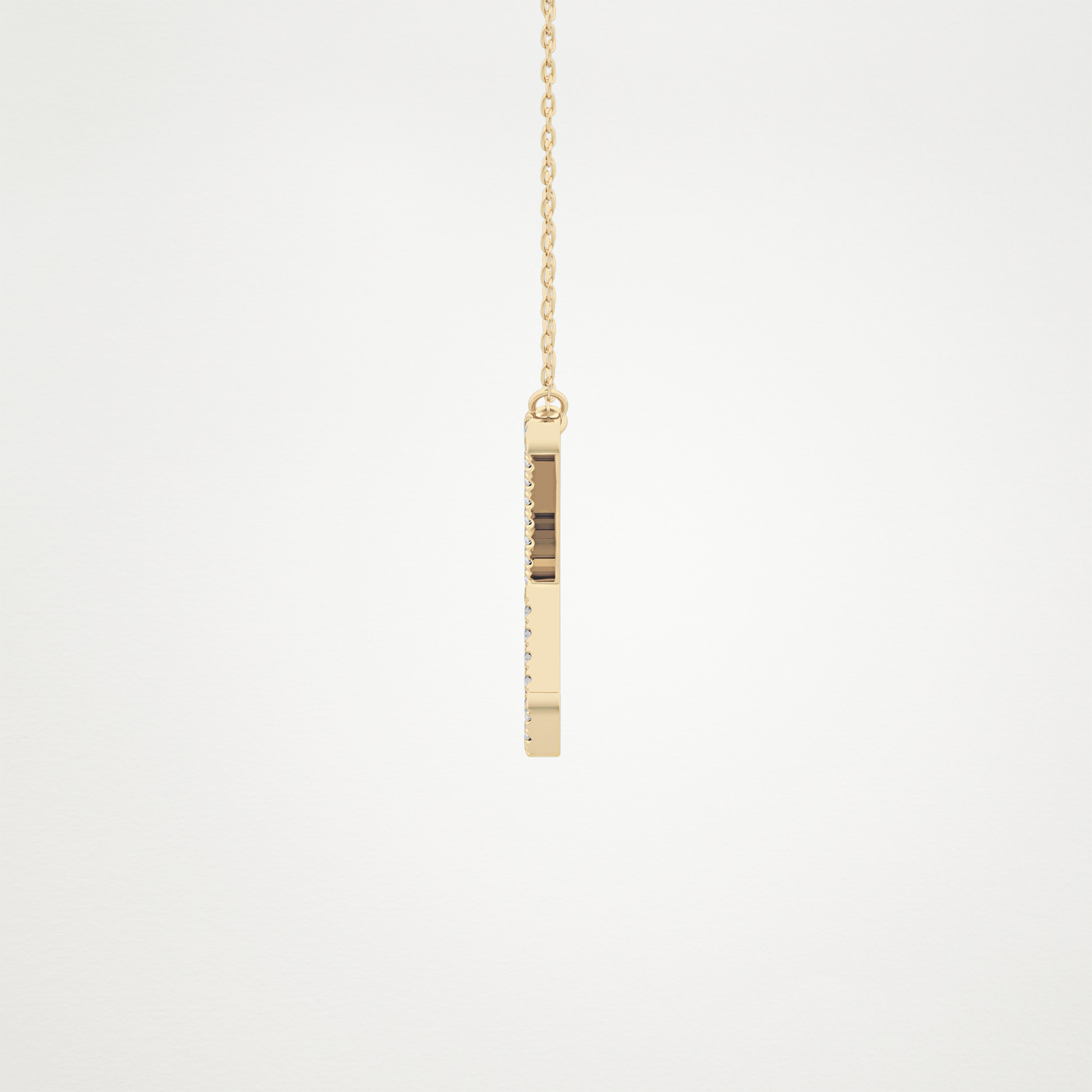 0.133 CT Moissanite X Shaped Necklace in 14K or 18K Solid Gold – DEF Color, VVS Clarity