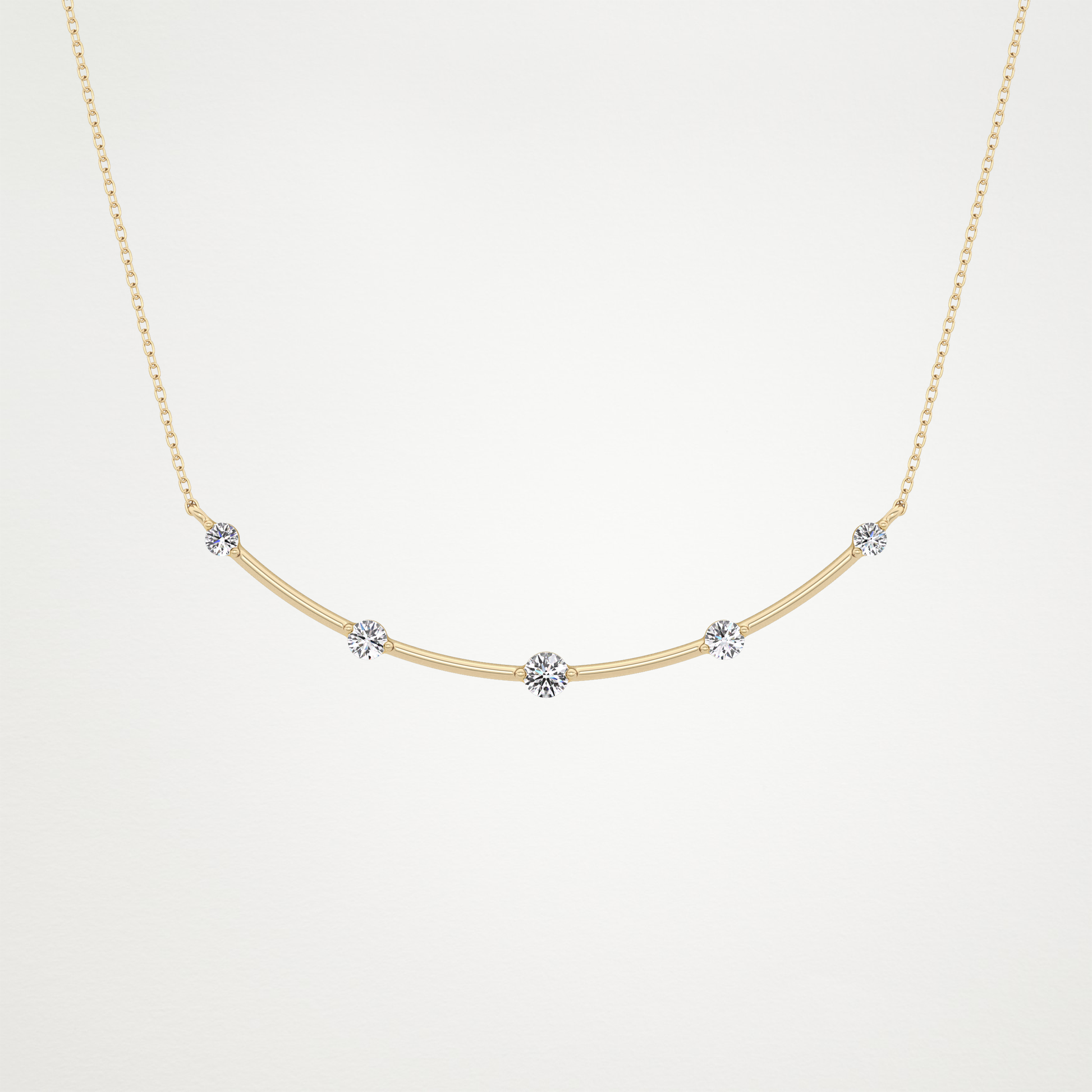 0.31 CT Moissanite Smily Shaped Necklace in 14K or 18K Solid Gold – DEF Color, VVS Clarity