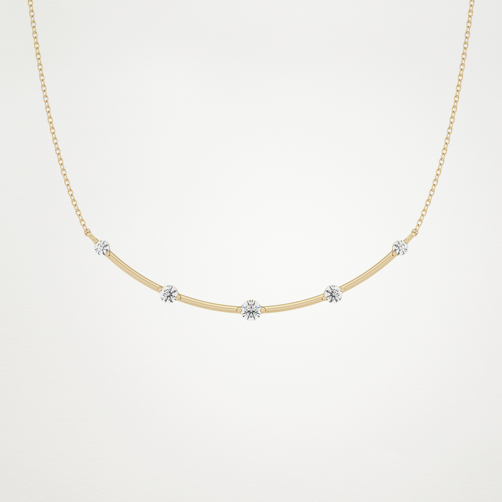 0.31 CT Moissanite Smily Shaped Necklace in 14K or 18K Solid Gold – DEF Color, VVS Clarity