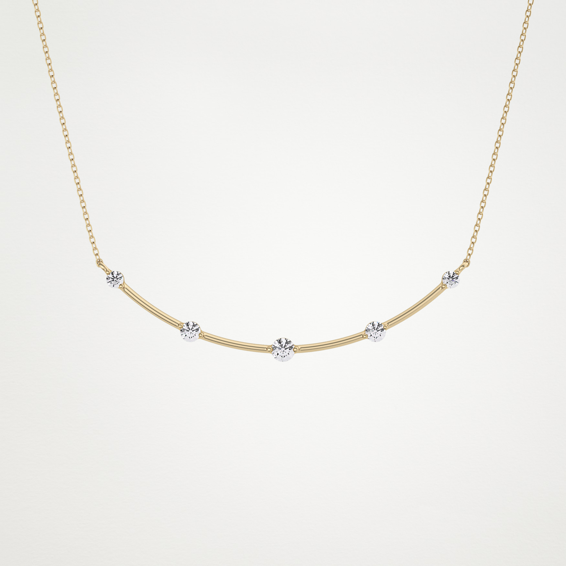 0.31 CT Moissanite Smily Shaped Necklace in 14K or 18K Solid Gold – DEF Color, VVS Clarity