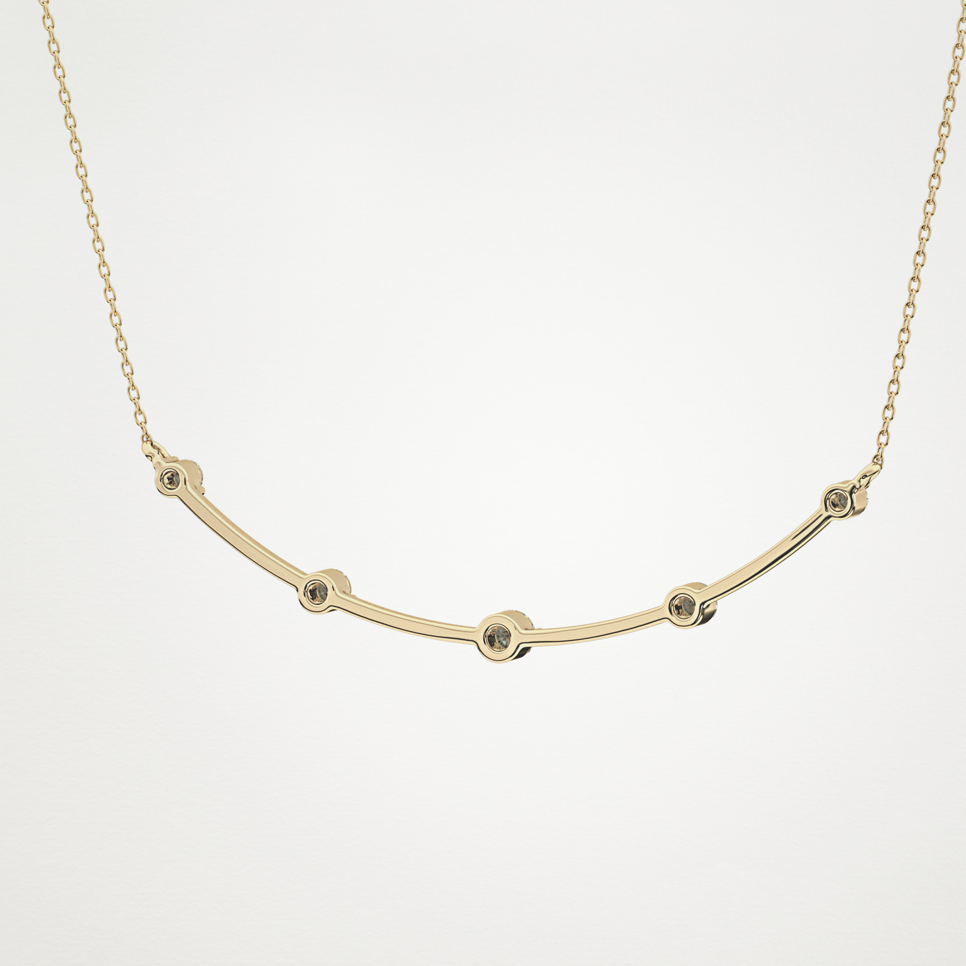 0.31 CT Moissanite Smily Shaped Necklace in 14K or 18K Solid Gold – DEF Color, VVS Clarity