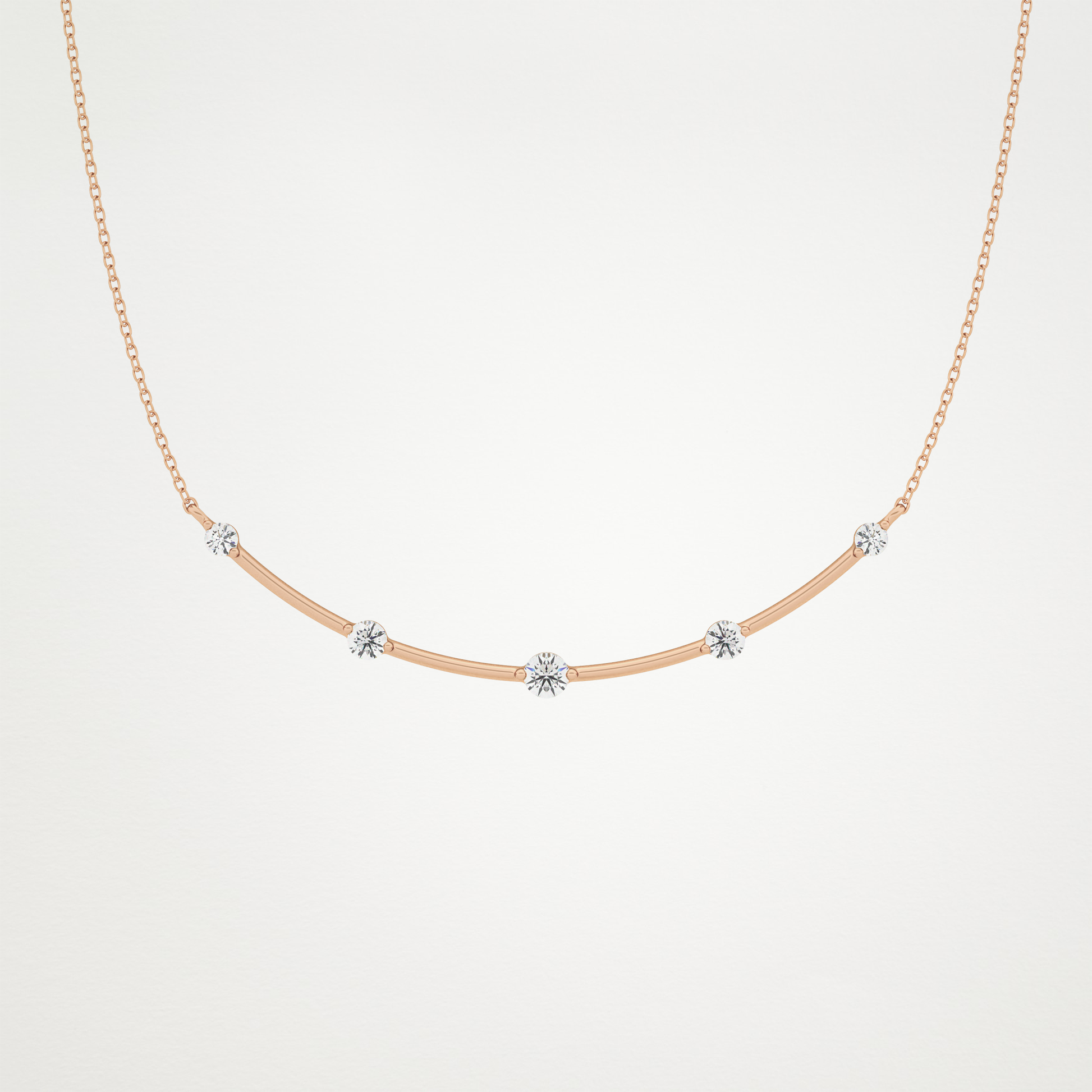 0.31 CT Moissanite Smily Shaped Necklace in 14K or 18K Solid Gold – DEF Color, VVS Clarity