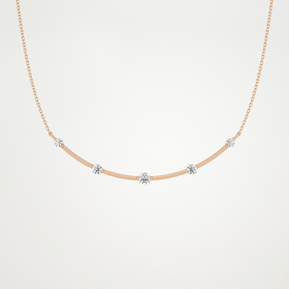 0.31 CT Moissanite Smily Shaped Necklace in 14K or 18K Solid Gold – DEF Color, VVS Clarity