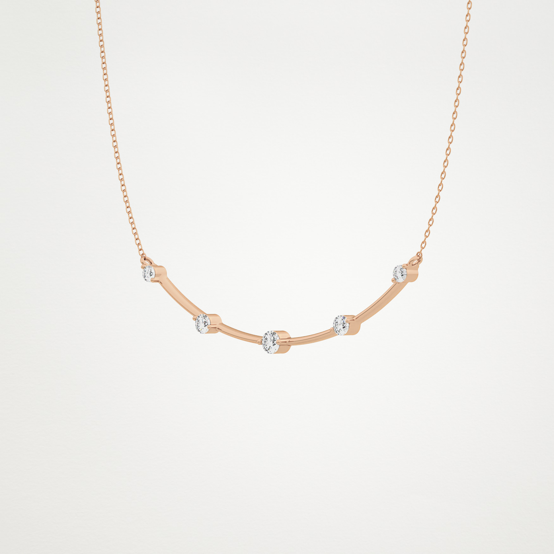 0.31 CT Moissanite Smily Shaped Necklace in 14K or 18K Solid Gold – DEF Color, VVS Clarity