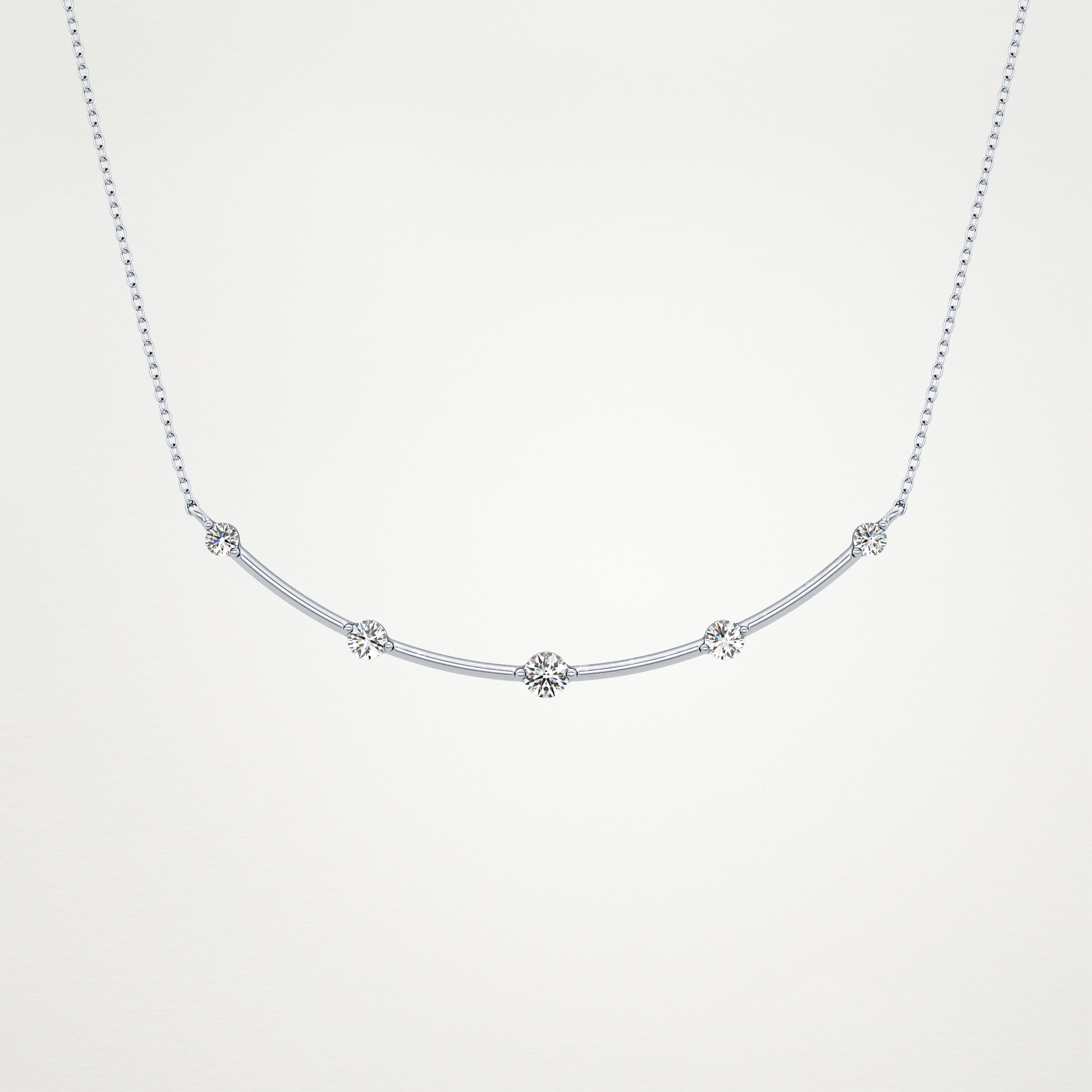 0.31 CT Moissanite Smily Shaped Necklace in 14K or 18K Solid Gold – DEF Color, VVS Clarity