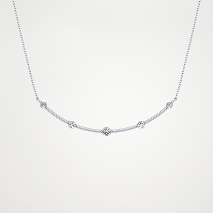 0.31 CT Moissanite Smily Shaped Necklace in 14K or 18K Solid Gold – DEF Color, VVS Clarity