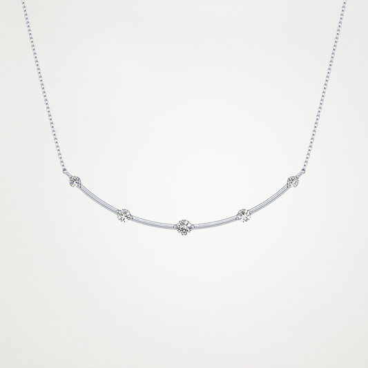 0.31 CT Moissanite Smily Shaped Necklace in 14K or 18K Solid Gold – DEF Color, VVS Clarity