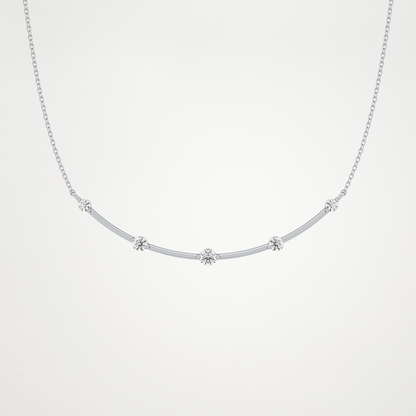 0.31 CT Moissanite Smily Shaped Necklace in 14K or 18K Solid Gold – DEF Color, VVS Clarity