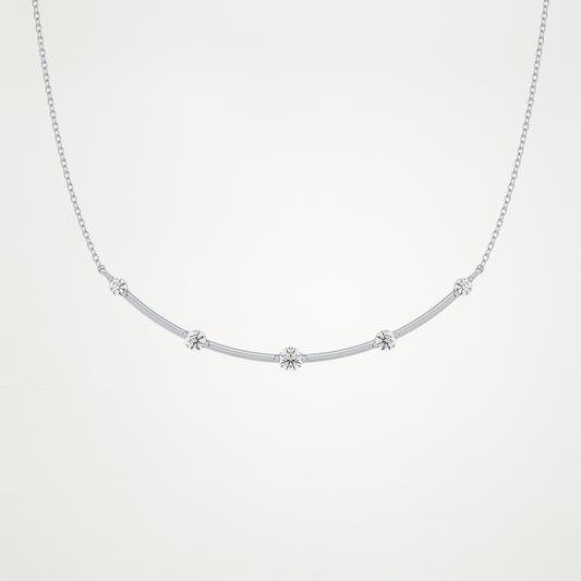 0.31 CT Moissanite Smily Shaped Necklace in 14K or 18K Solid Gold – DEF Color, VVS Clarity
