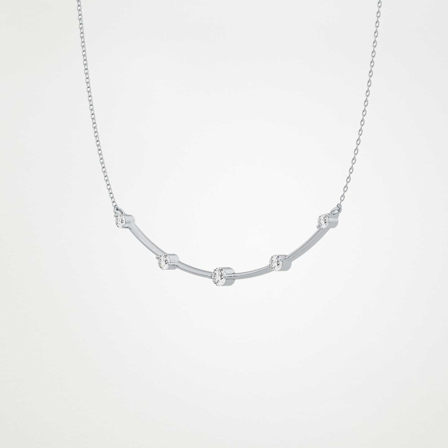 0.31 CT Moissanite Smily Shaped Necklace in 14K or 18K Solid Gold – DEF Color, VVS Clarity