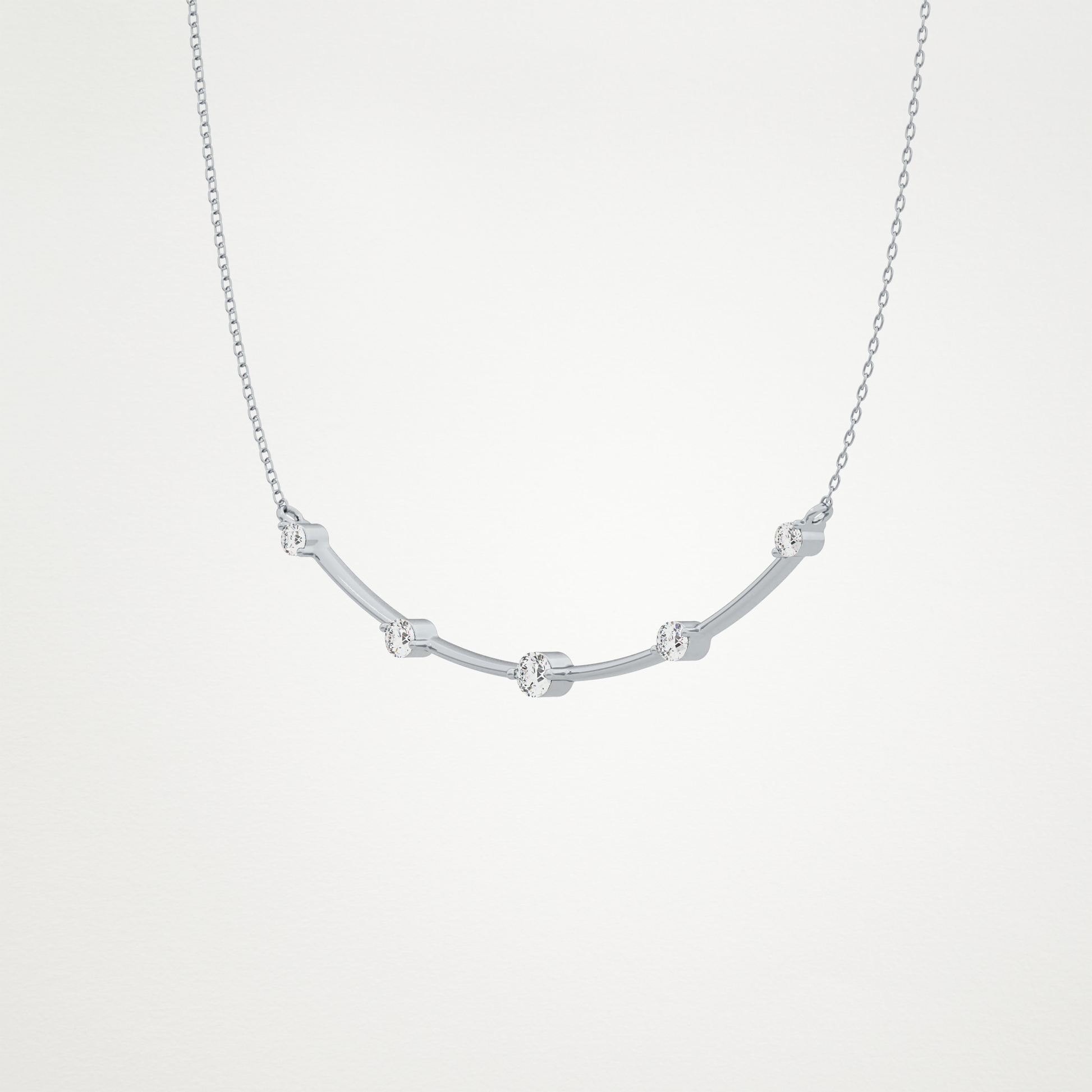 0.31 CT Moissanite Smily Shaped Necklace in 14K or 18K Solid Gold – DEF Color, VVS Clarity