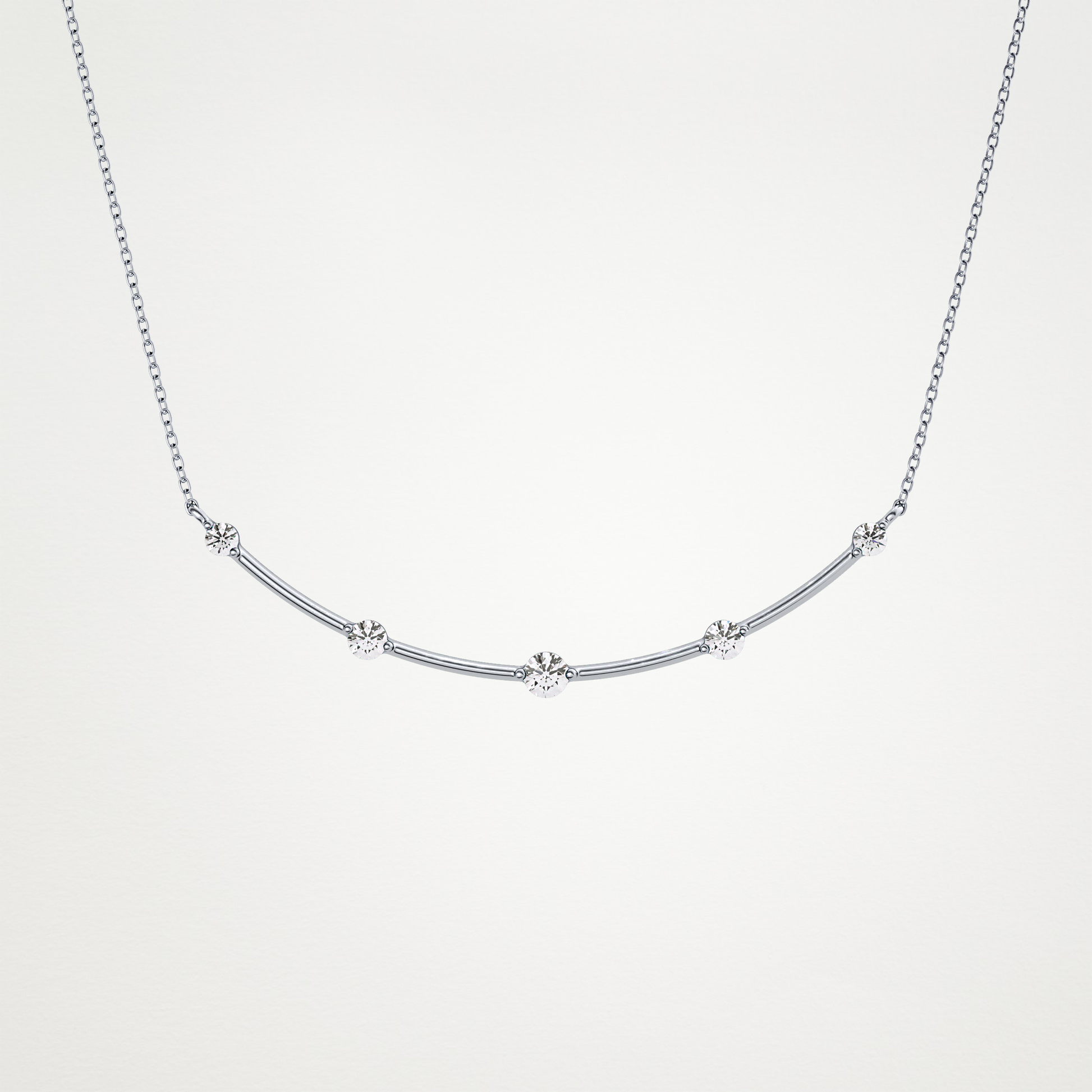 0.31 CT Moissanite Smily Shaped Necklace in 14K or 18K Solid Gold – DEF Color, VVS Clarity