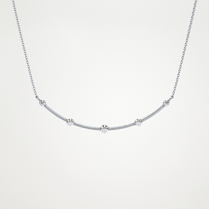 0.31 CT Moissanite Smily Shaped Necklace in 14K or 18K Solid Gold – DEF Color, VVS Clarity