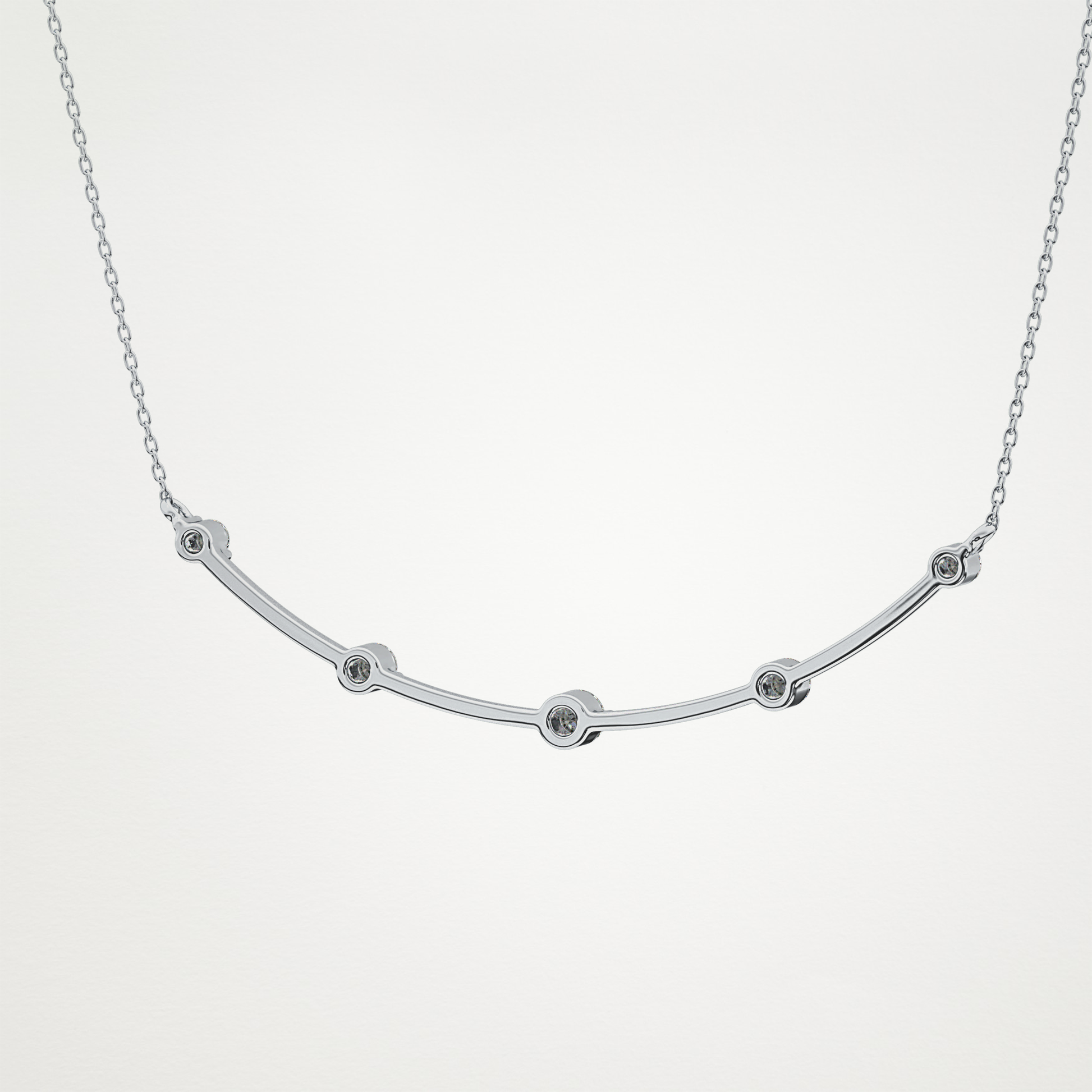 0.31 CT Moissanite Smily Shaped Necklace in 14K or 18K Solid Gold – DEF Color, VVS Clarity