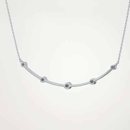 0.31 CT Moissanite Smily Shaped Necklace in 14K or 18K Solid Gold – DEF Color, VVS Clarity