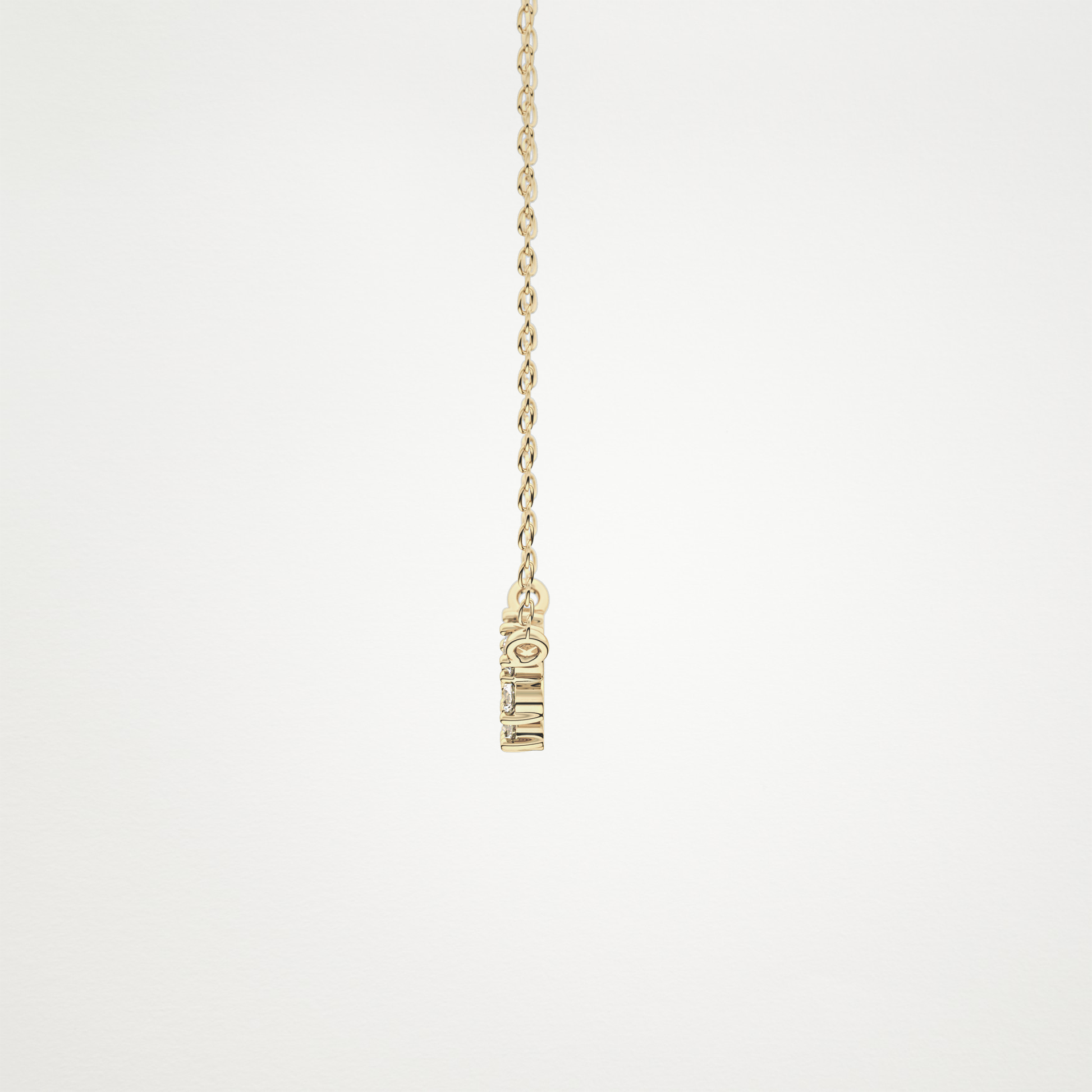 0.241 CT Moissanite Cluster Necklace in 14K or 18K Solid Gold – DEF Color, VVS Clarity