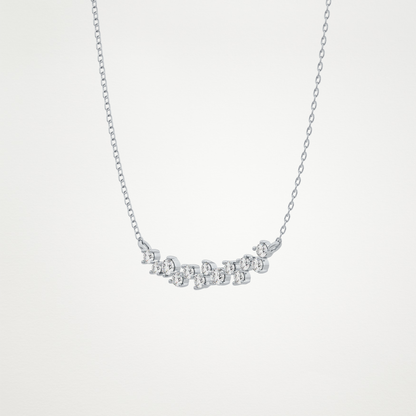 0.241 CT Moissanite Cluster Necklace in 14K or 18K Solid Gold – DEF Color, VVS Clarity