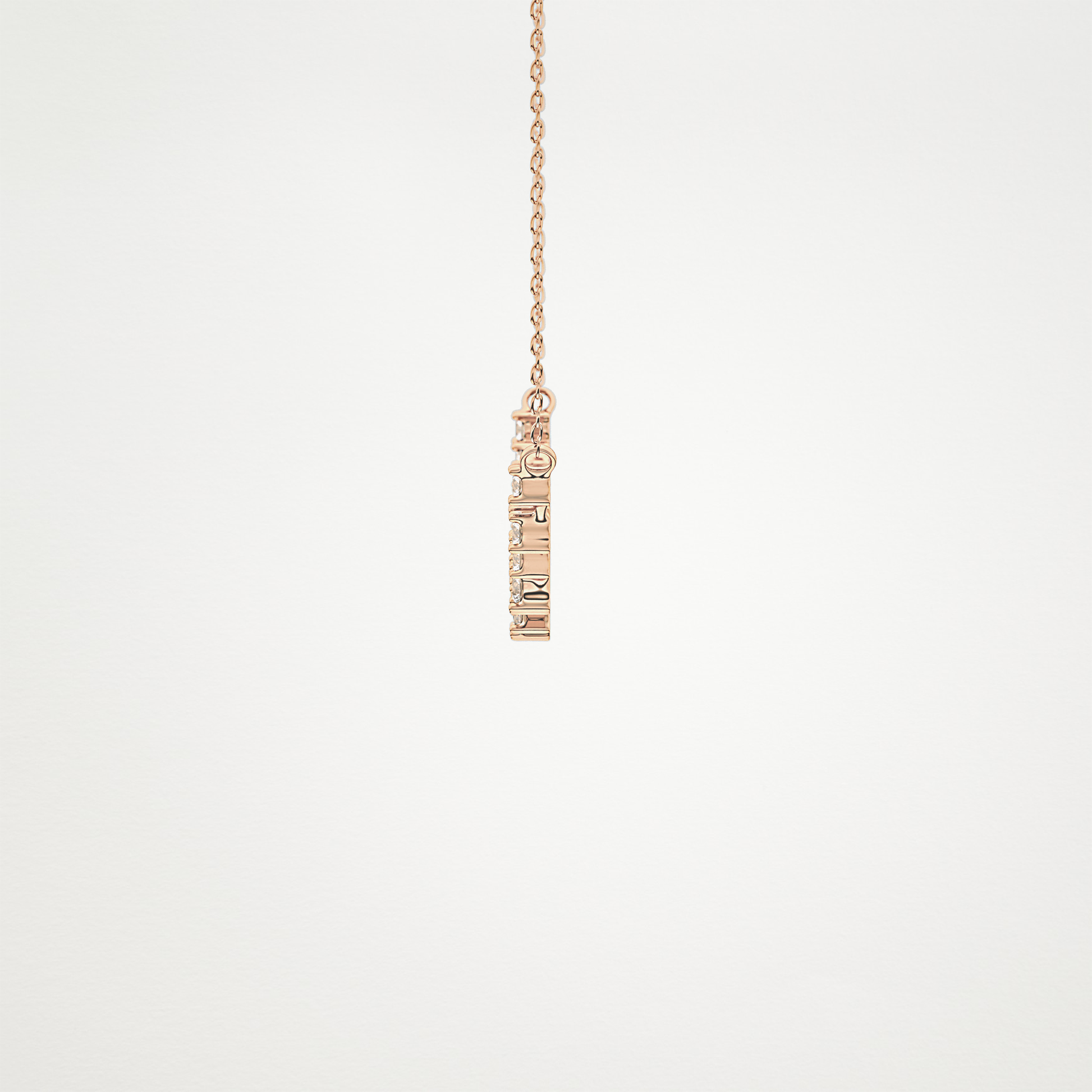 0.65 CT Moissanite Cluster Necklace in 14K or 18K Solid Gold – DEF Color, VVS Clarity