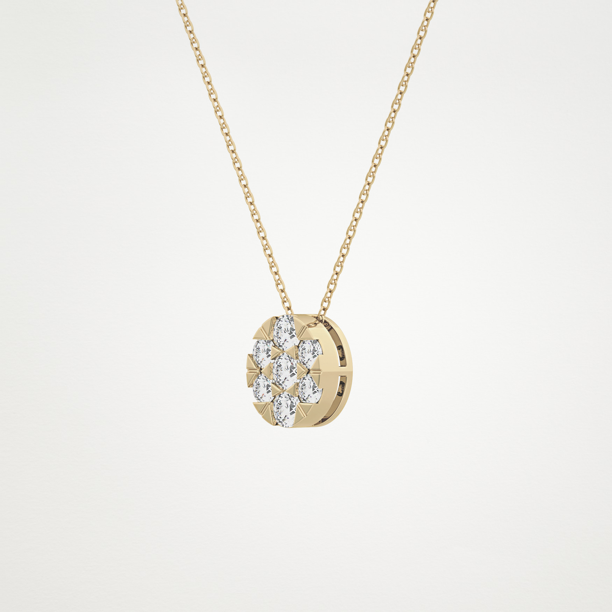 0.54 CT Moissanite Oval Shaped Necklace in 14K or 18K Solid Gold – DEF Color, VVS Clarity