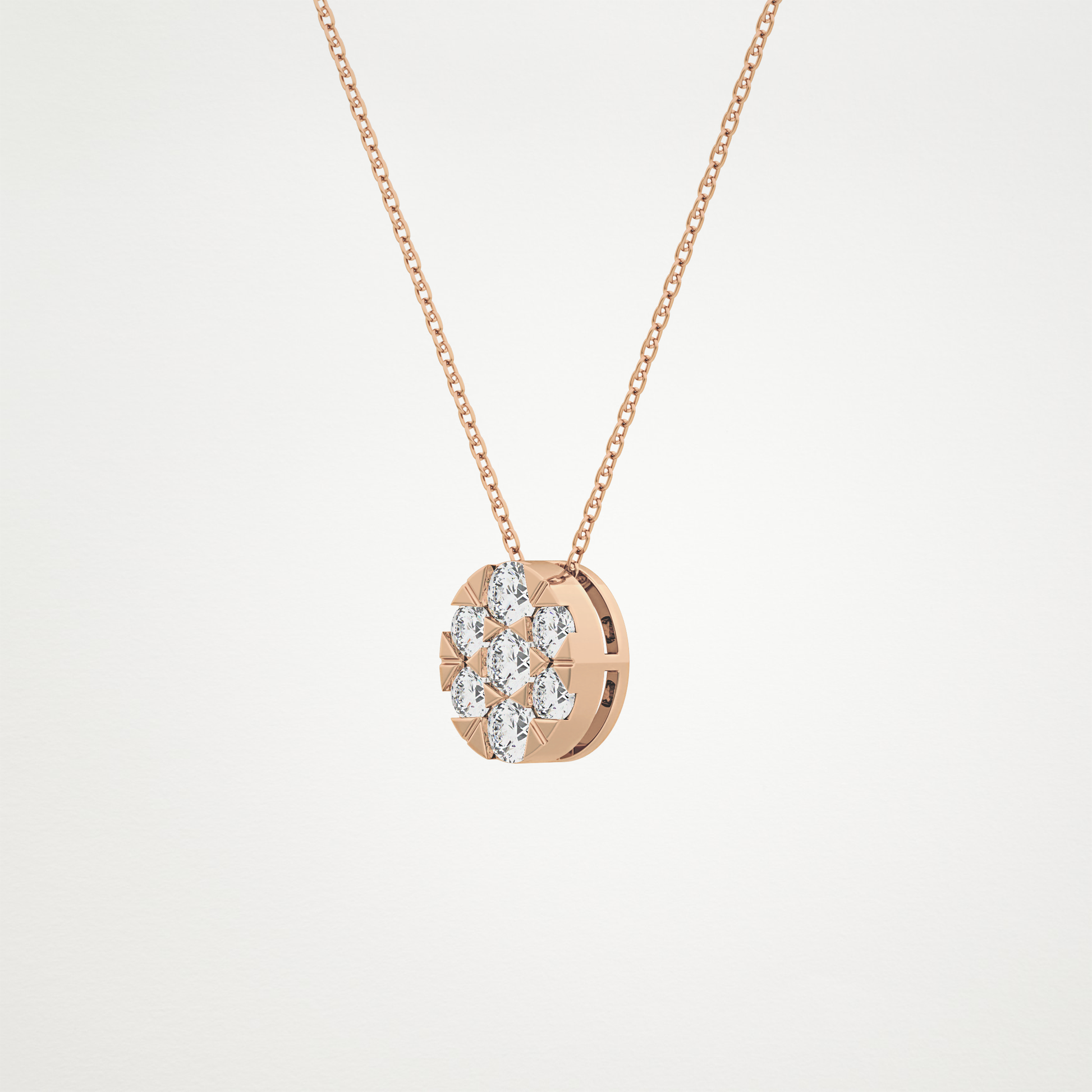 0.54 CT Moissanite Oval Shaped Necklace in 14K or 18K Solid Gold – DEF Color, VVS Clarity