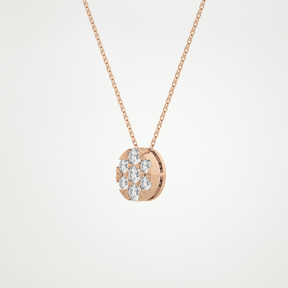 0.54 CT Moissanite Oval Shaped Necklace in 14K or 18K Solid Gold – DEF Color, VVS Clarity
