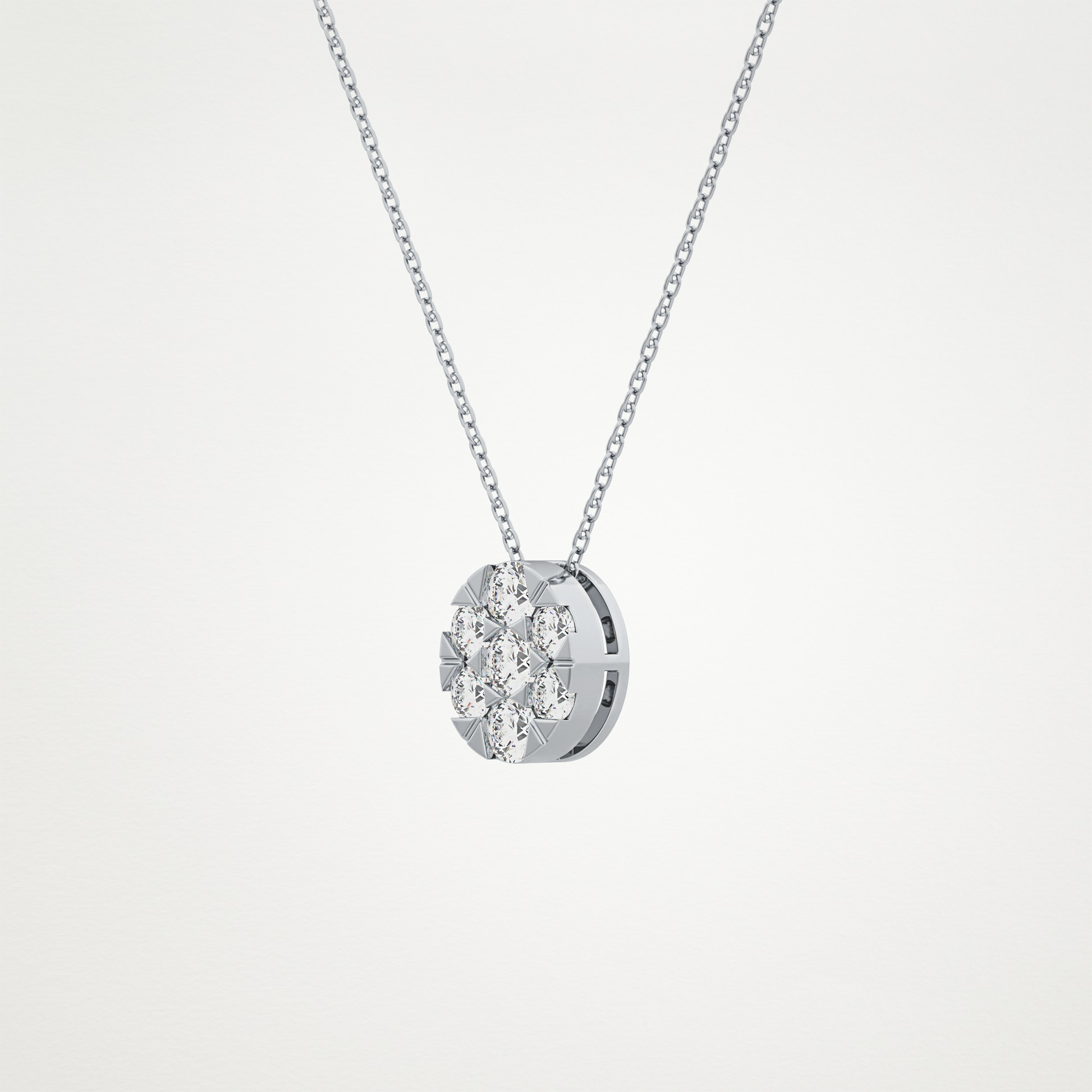 0.54 CT Moissanite Oval Shaped Necklace in 14K or 18K Solid Gold – DEF Color, VVS Clarity