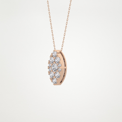 0.7 CT Moissanite Marquise Necklace in 14K or 18K Solid Gold – DEF Color, VVS Clarity