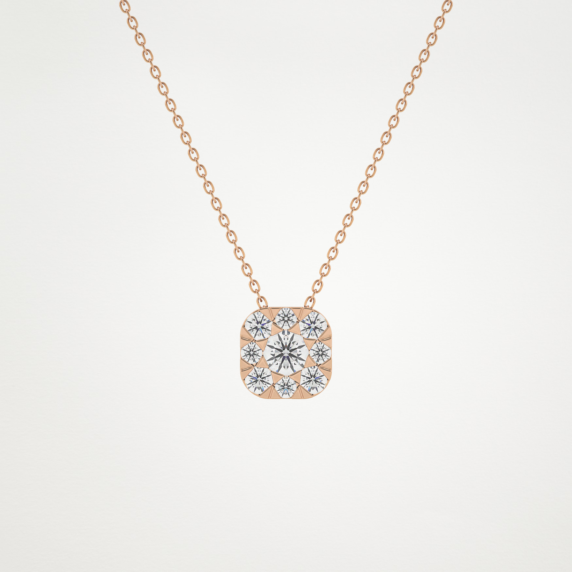 1.16 CT Moissanite Cushion Necklace in 14K or 18K Solid Gold – DEF Color, VVS Clarity