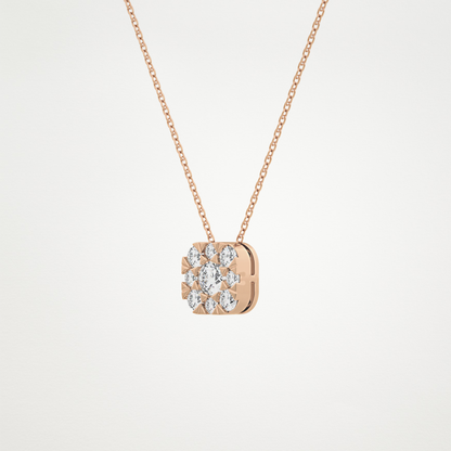 1.16 CT Moissanite Cushion Necklace in 14K or 18K Solid Gold – DEF Color, VVS Clarity