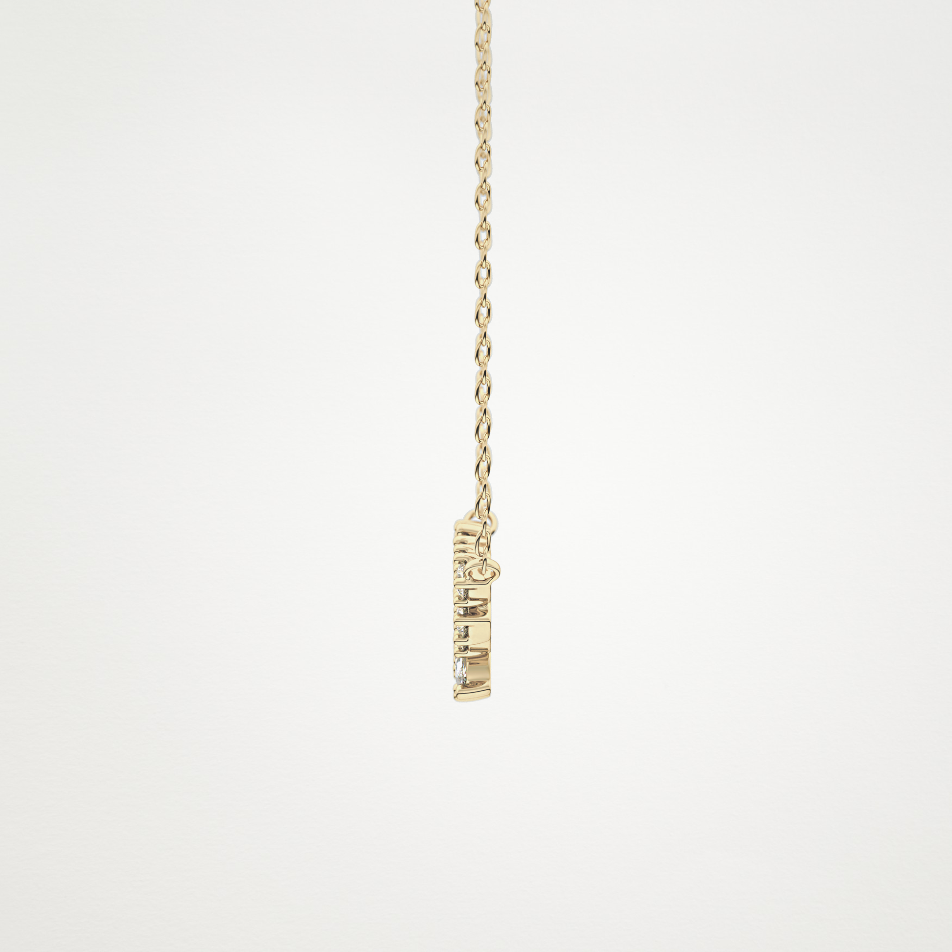 0.248 CT Moissanite Round & Marquise Necklace in 14K or 18K Solid Gold – DEF Color, VVS Clarity