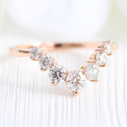 0.7 CT Marquise Cut Halo Style Moissanite Bridal Ring Set