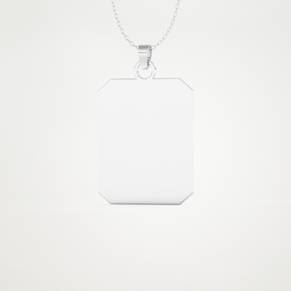 Custom Photo Printed Pendant Necklace – 14K/18K Gold & 925 Silver 4
