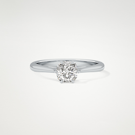 Cushion Cut Moissanite Cathedral Solitaire Engagement Ring – 1.13 CT Lab-Created Brilliance in 10K/14K/18K Gold