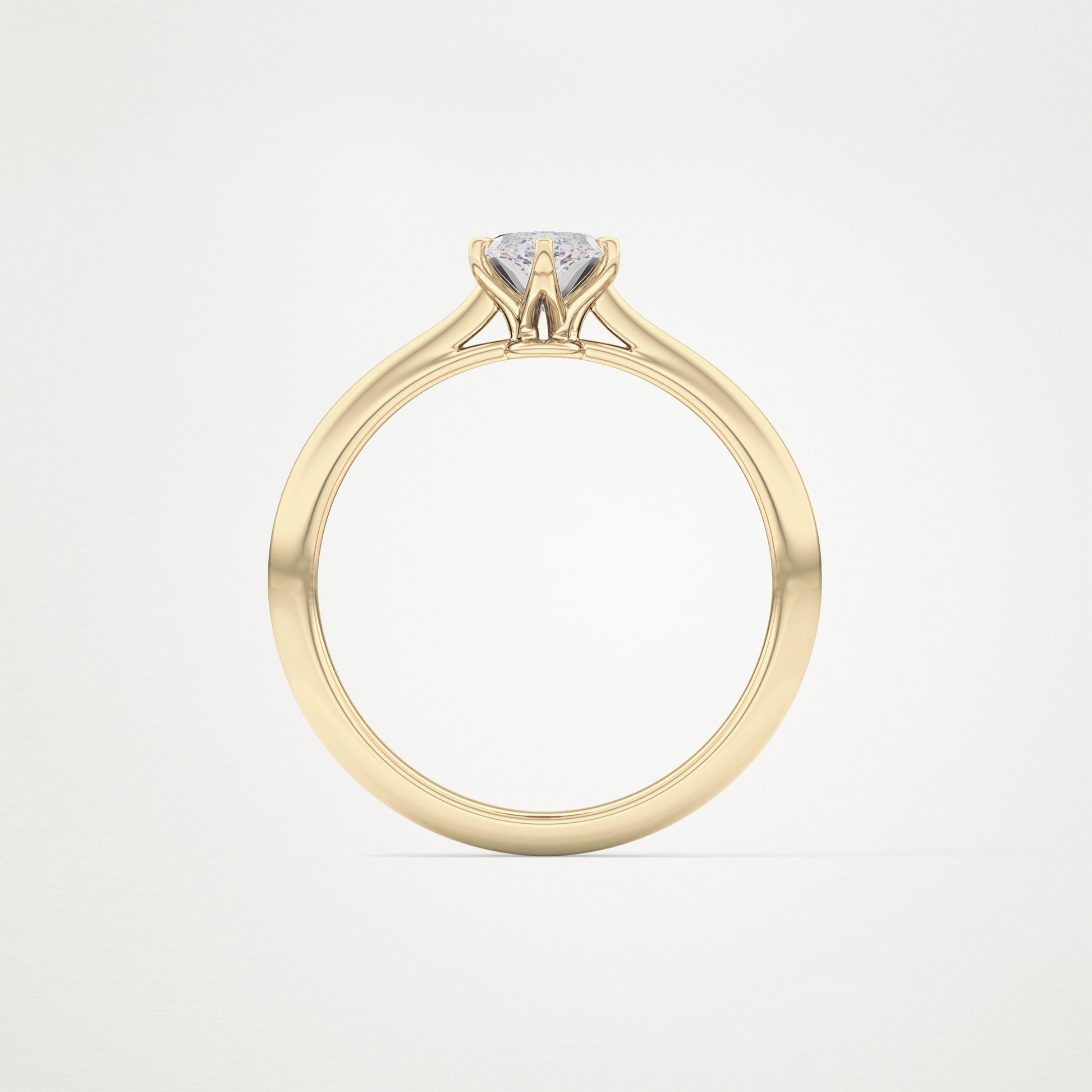 Marquise Cut Moissanite Cathedral Solitaire Engagement Ring – 0.82 CT Lab-Created Brilliance in 10K/14K/18K Gold