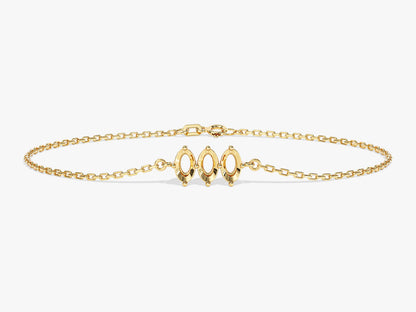 Oval Multi-Stone Birthstone Bracelet