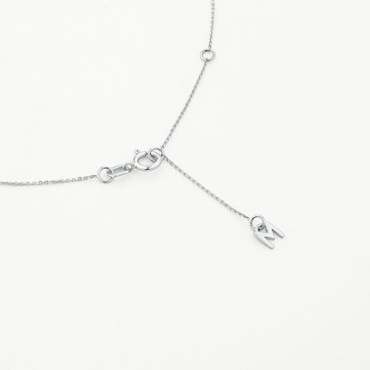 0.11 TCW Round Shaped Engravable Moissanite Necklace