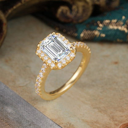 Marquise Shaped Three Stone Lab Grown Diamond Engagement Ring