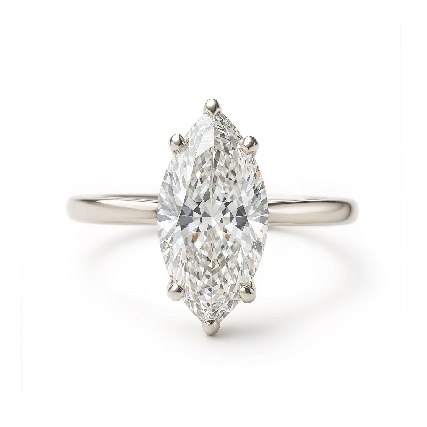 2.9 Carats Emerald Pave Styled Moissanite Engagement Ring