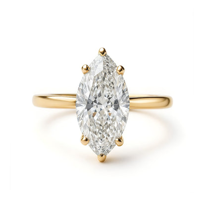 2.9 Carats Emerald Pave Styled Moissanite Engagement Ring