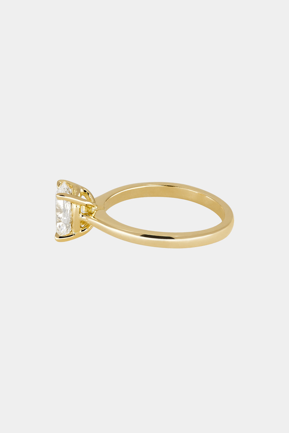 Marquise Shaped Three Stone Lab Grown Diamond Engagement Ring
